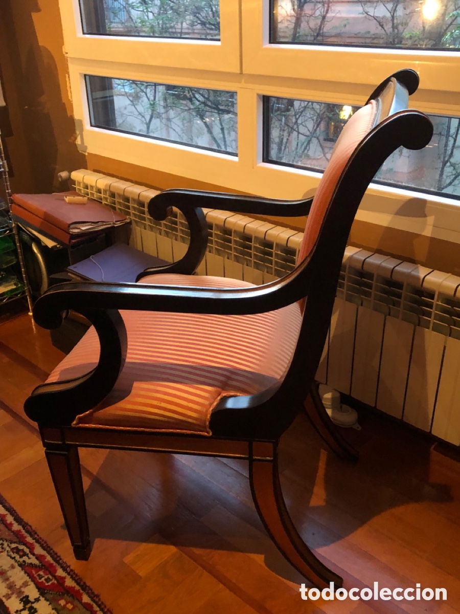 Antig&uuml;edades: Sill&oacute;n estilo imperio - Foto 2