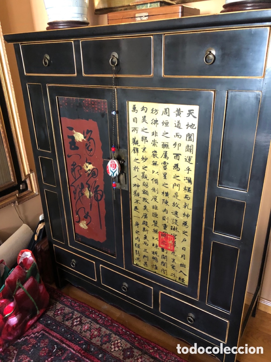 Antig&uuml;edades: Mueble asi&aacute;tico en buen estado - Foto 2