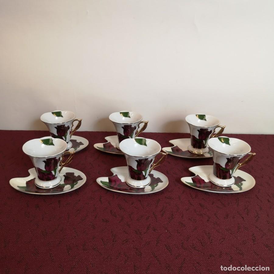 Antig&uuml;edades: Tazas de Caf&eacute; Paleta de Pintor - Foto 2