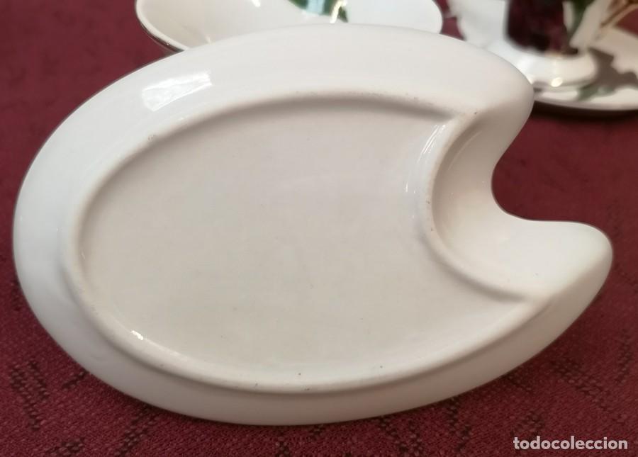 Antig&uuml;edades: Tazas de Caf&eacute; Paleta de Pintor - Foto 8