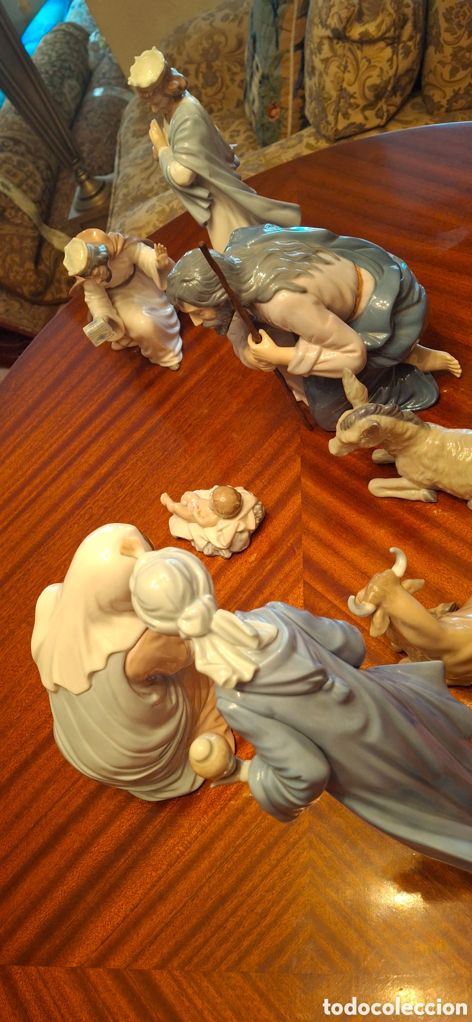 Antig&uuml;edades: Nacimiento ocho figuras de Lladr&oacute;. - Foto 2