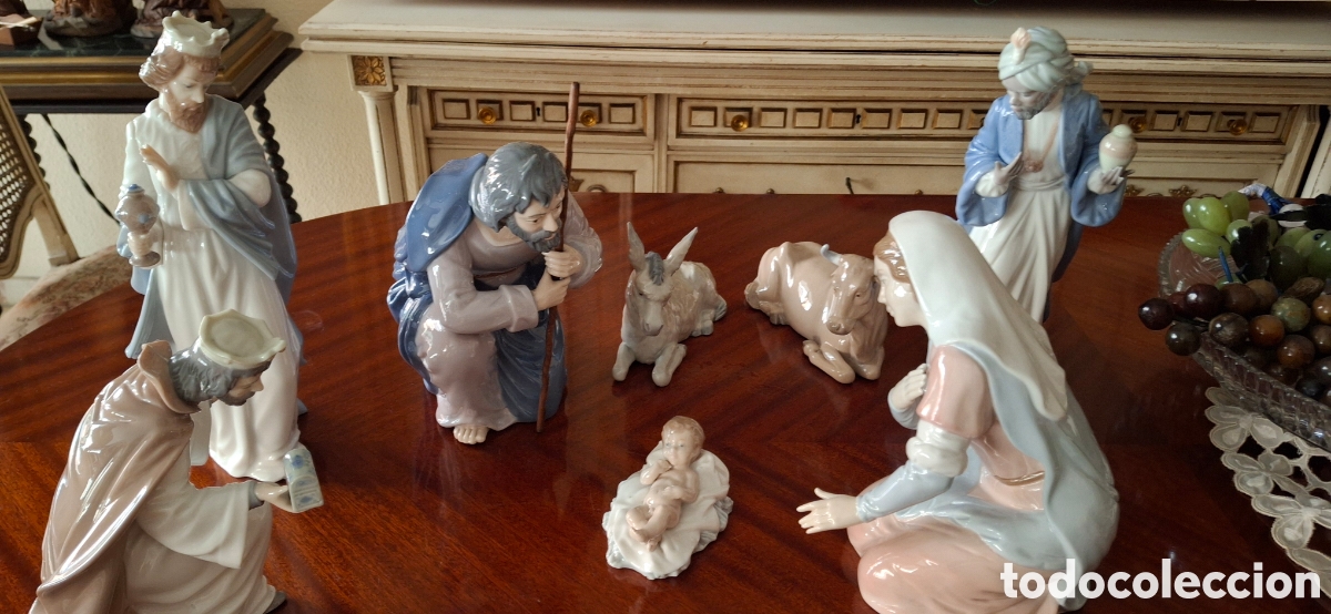 Antig&uuml;edades: Nacimiento ocho figuras de Lladr&oacute;. - Foto 5