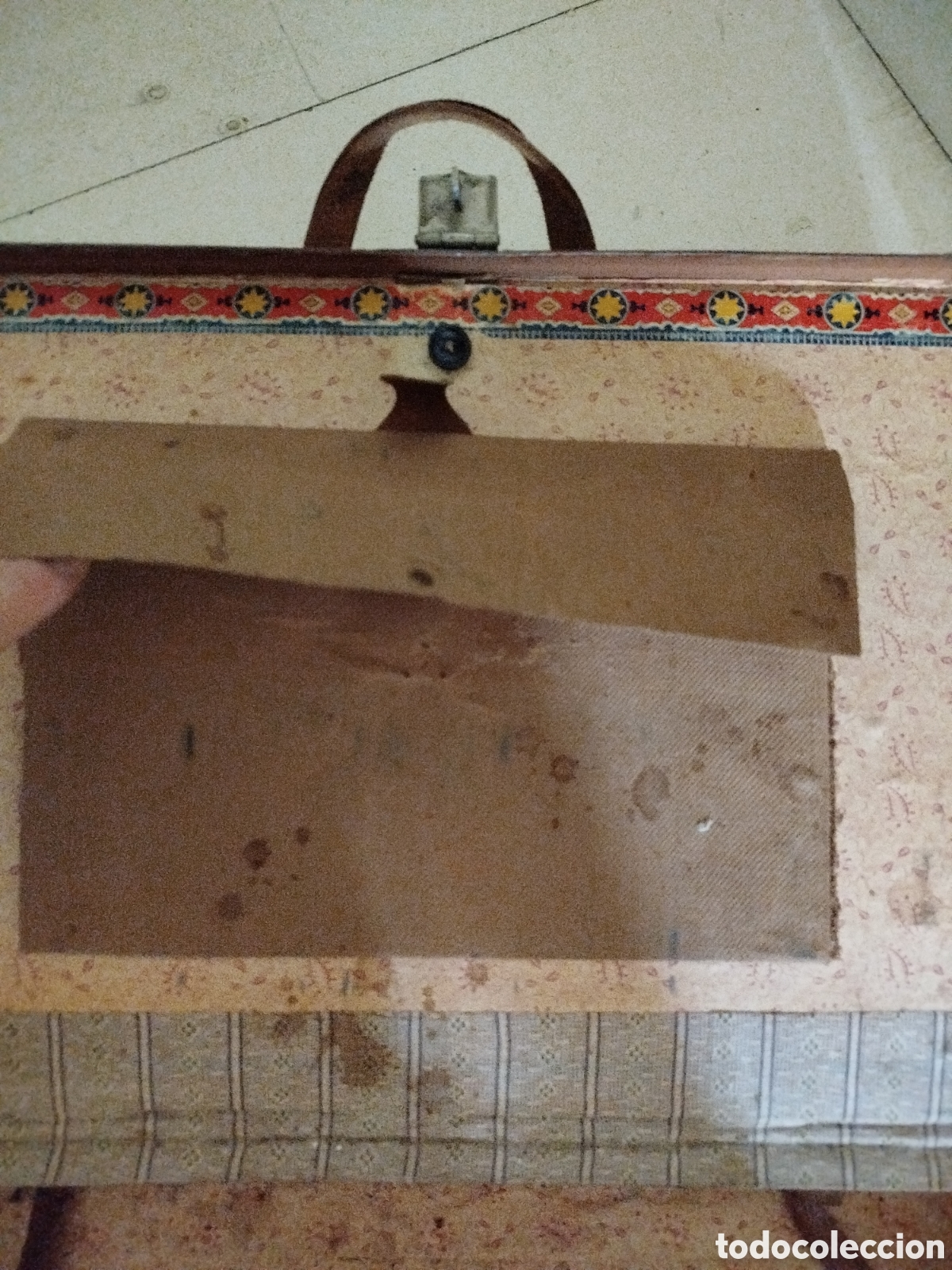 Antig&uuml;edades: Maleta antigua en piel. - Foto 11