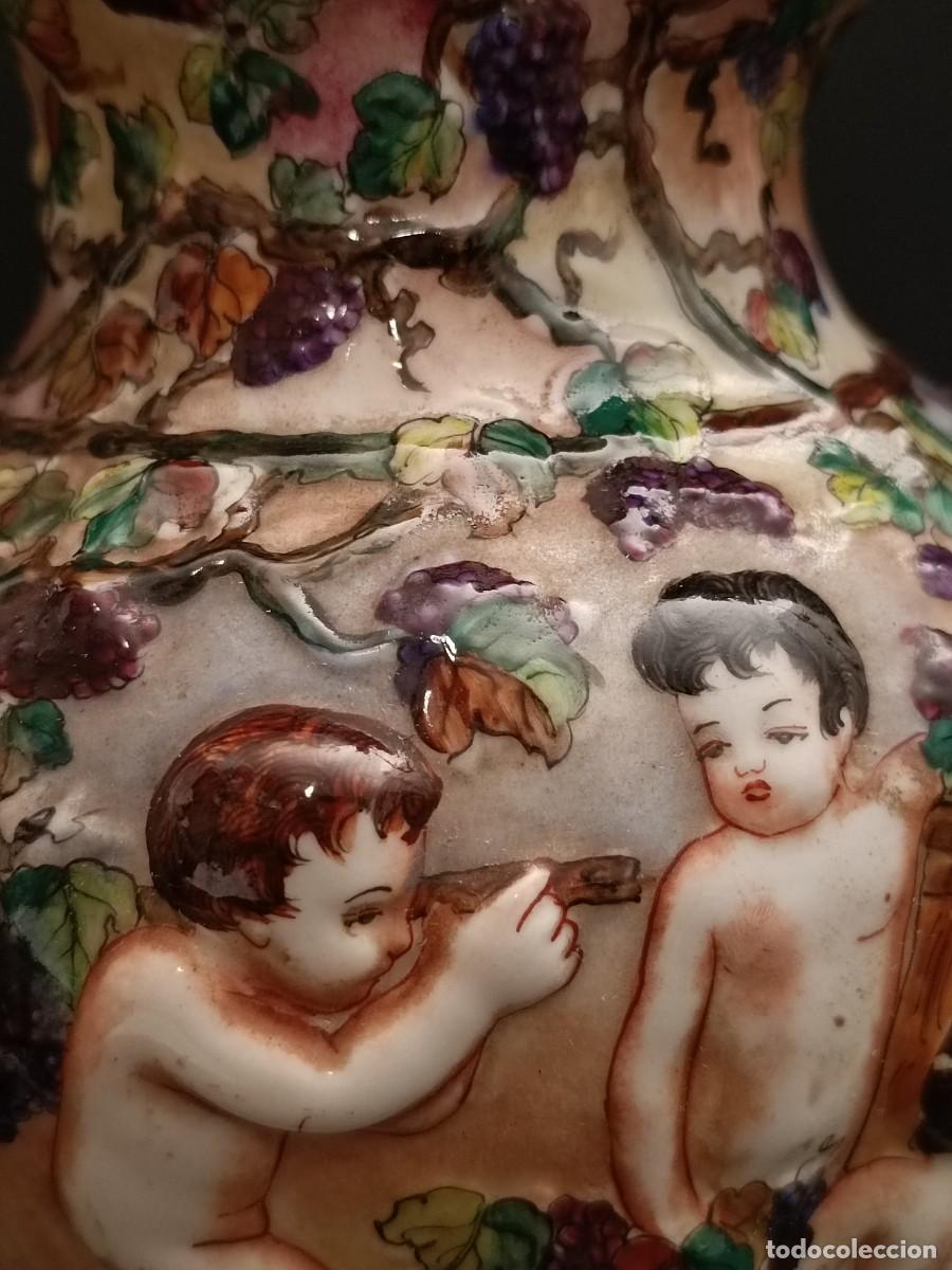 Antig&uuml;edades: JARRA DE ESTILO CAPODIMONTE - Foto 5