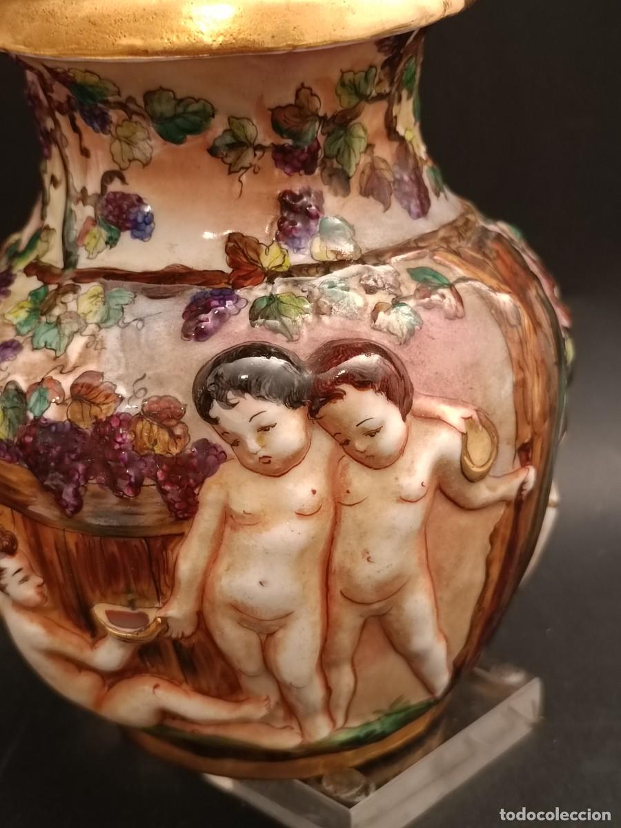Antig&uuml;edades: JARRA DE ESTILO CAPODIMONTE - Foto 6