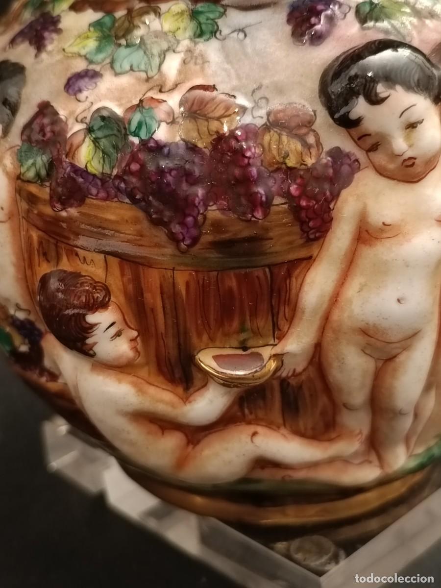 Antig&uuml;edades: JARRA DE ESTILO CAPODIMONTE - Foto 8