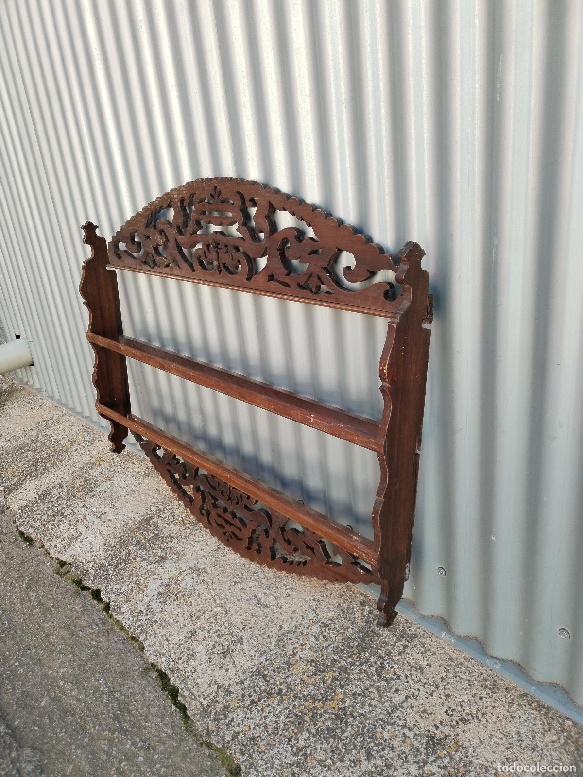 Antig&uuml;edades: repisa antigua platera - Foto 5
