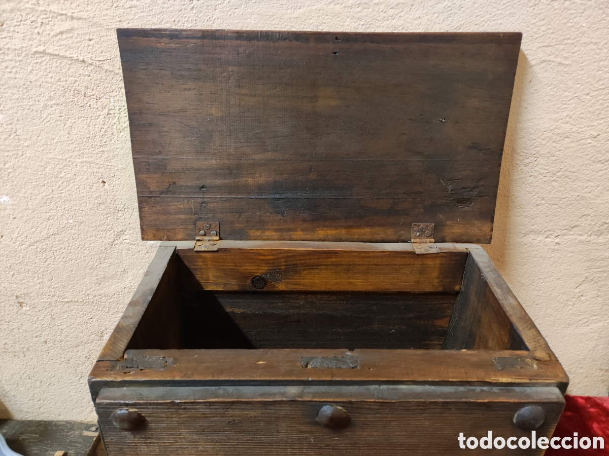 Antig&uuml;edades: Arqueta peque&ntilde;a madera - Foto 3