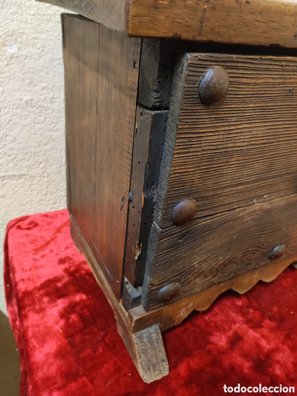 Antig&uuml;edades: Arqueta peque&ntilde;a madera - Foto 5