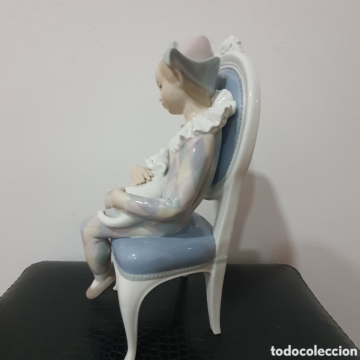 Antig&uuml;edades: LLADR&Oacute;, NI&Ntilde;O ARLEKIN SENTADO #1229 - Foto 4