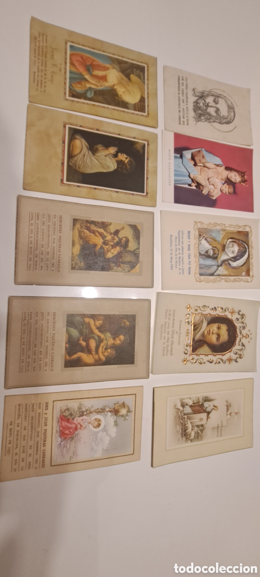 Antig&uuml;edades: Lote 104 papel de religi&oacute;n , estampas etc.. - Foto 7