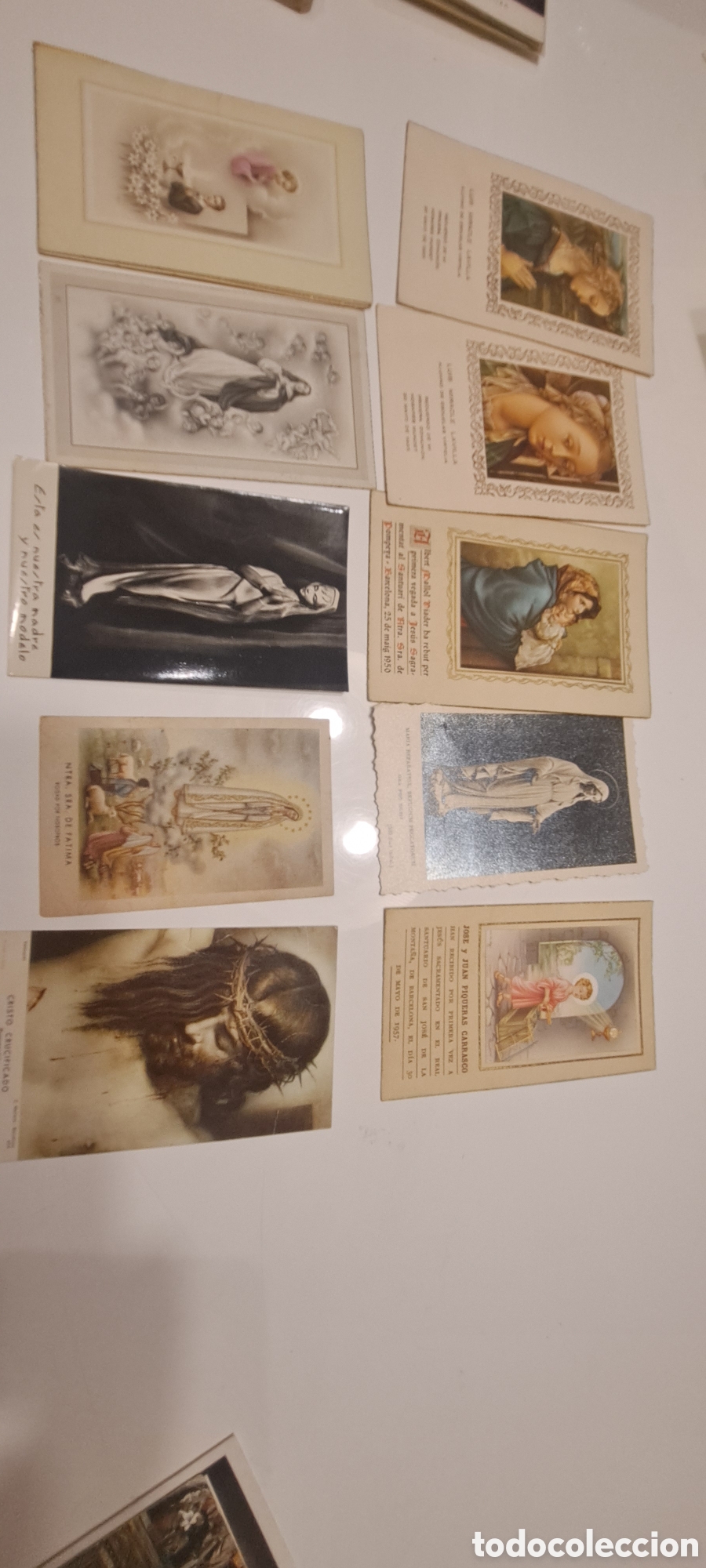 Antig&uuml;edades: Lote 104 papel de religi&oacute;n , estampas etc.. - Foto 8