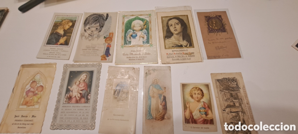 Antig&uuml;edades: Lote 104 papel de religi&oacute;n , estampas etc.. - Foto 1
