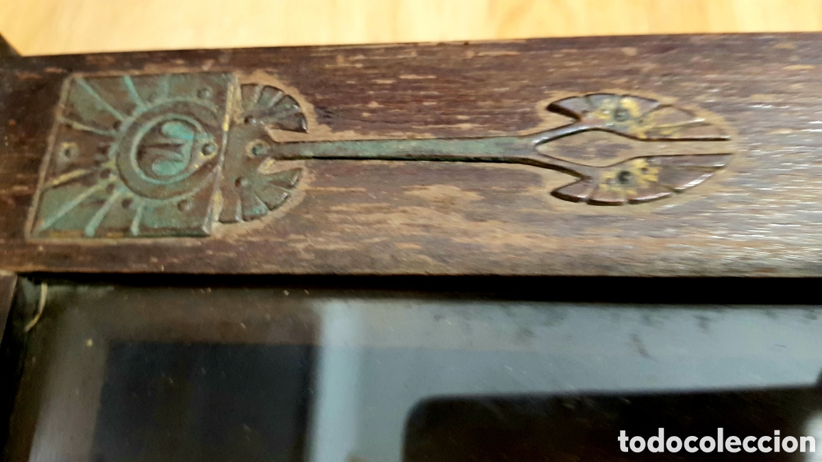 Antig&uuml;edades: Antiguo mueble de reloj de pared - Foto 3