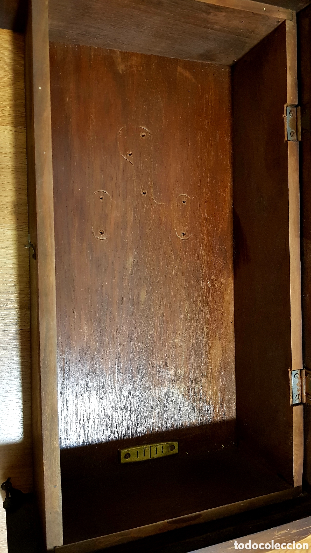 Antig&uuml;edades: Antiguo mueble de reloj de pared - Foto 5