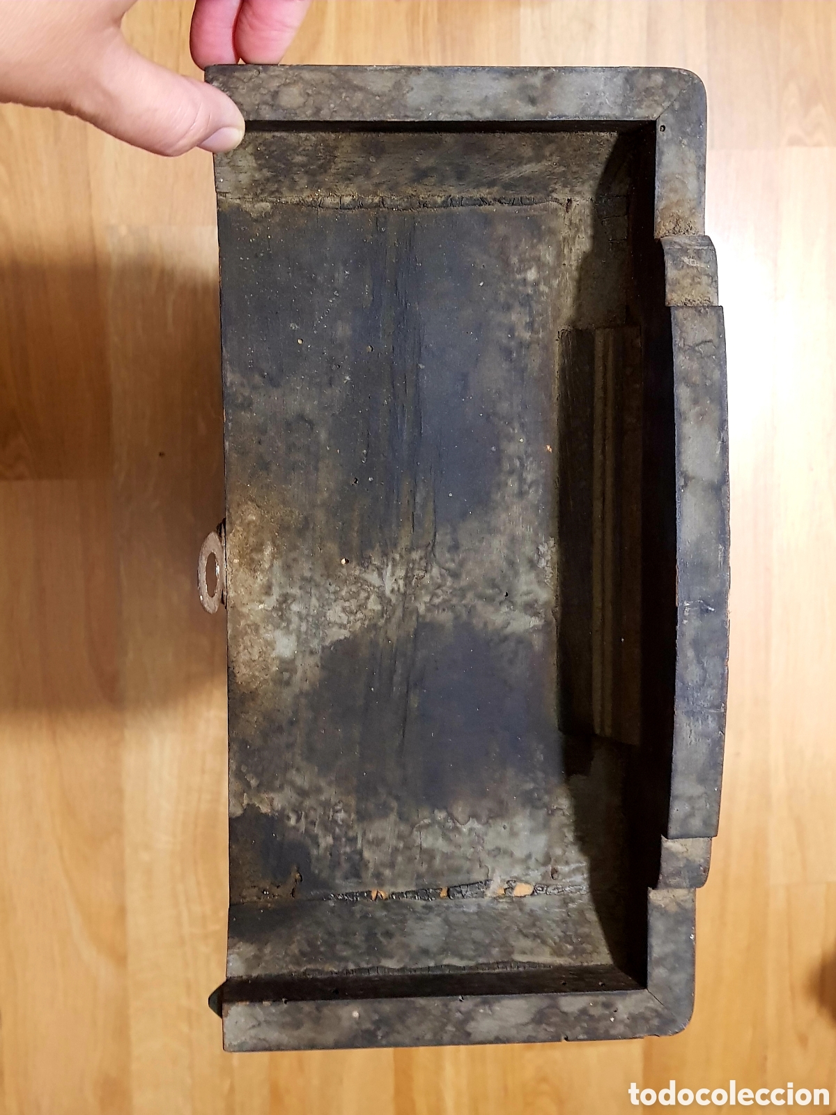 Antig&uuml;edades: Antiguo mueble de reloj de pared - Foto 8