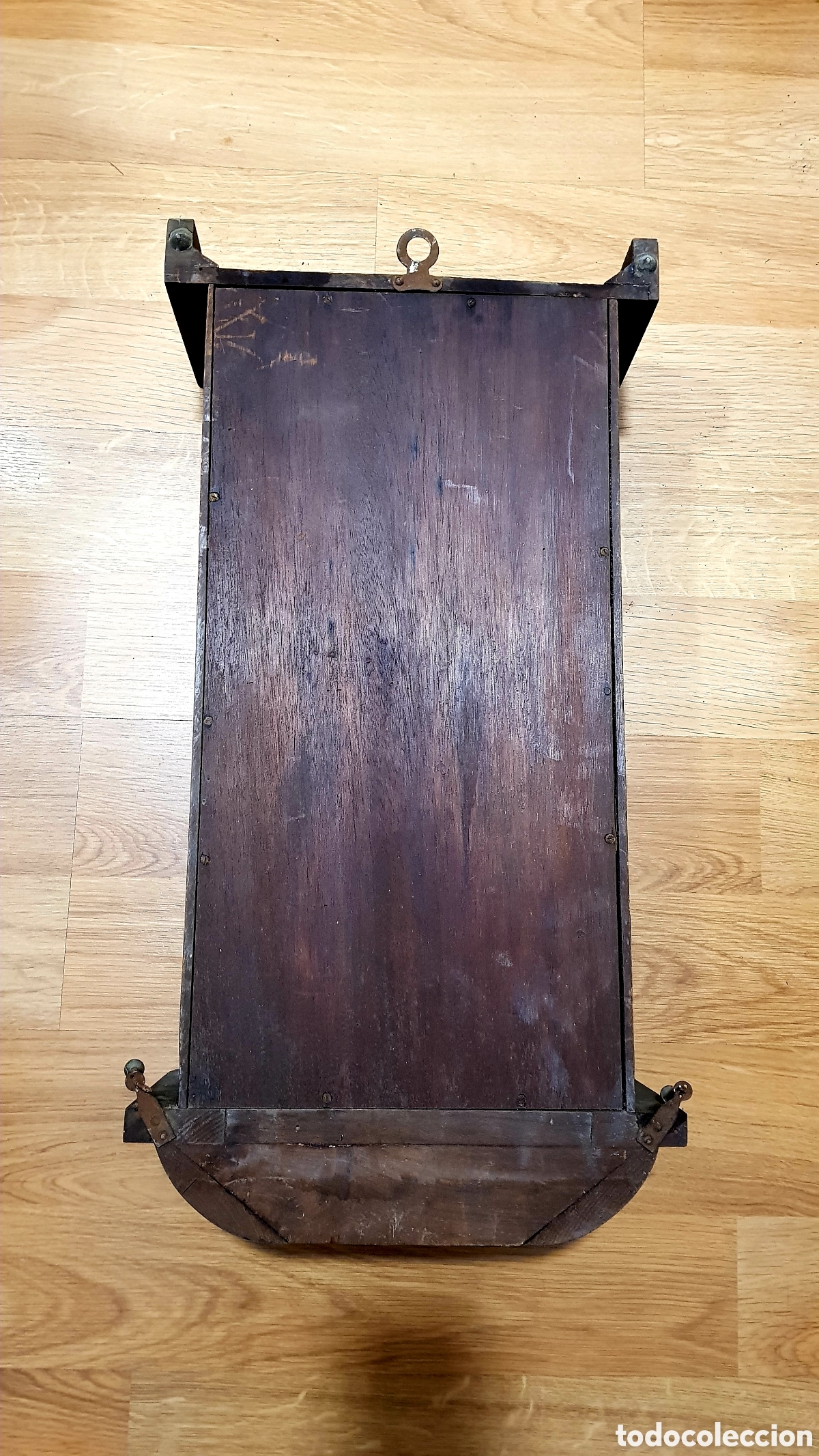 Antig&uuml;edades: Antiguo mueble de reloj de pared - Foto 9