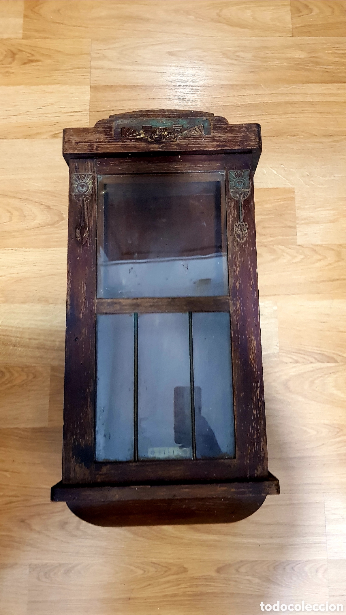 Antig&uuml;edades: Antiguo mueble de reloj de pared - Foto 1
