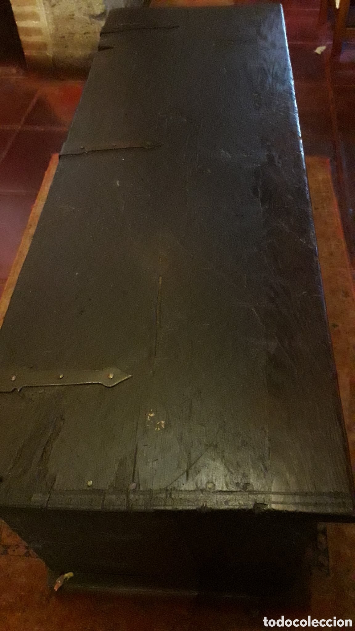 Antig&uuml;edades: BAUL TALLADO EN MADERA NOBLE - Foto 12