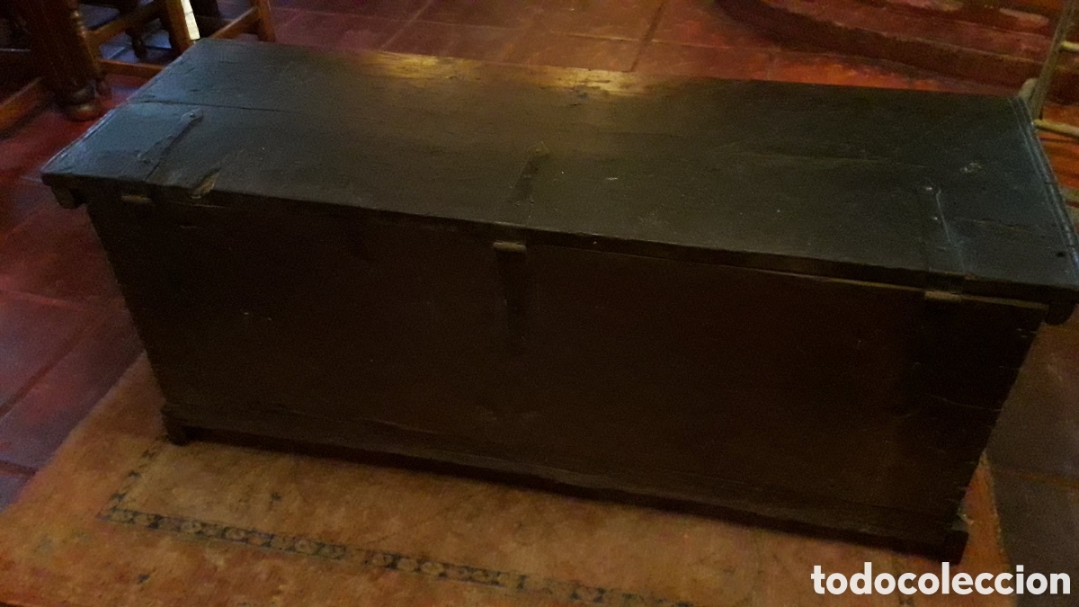 Antig&uuml;edades: BAUL TALLADO EN MADERA NOBLE - Foto 13