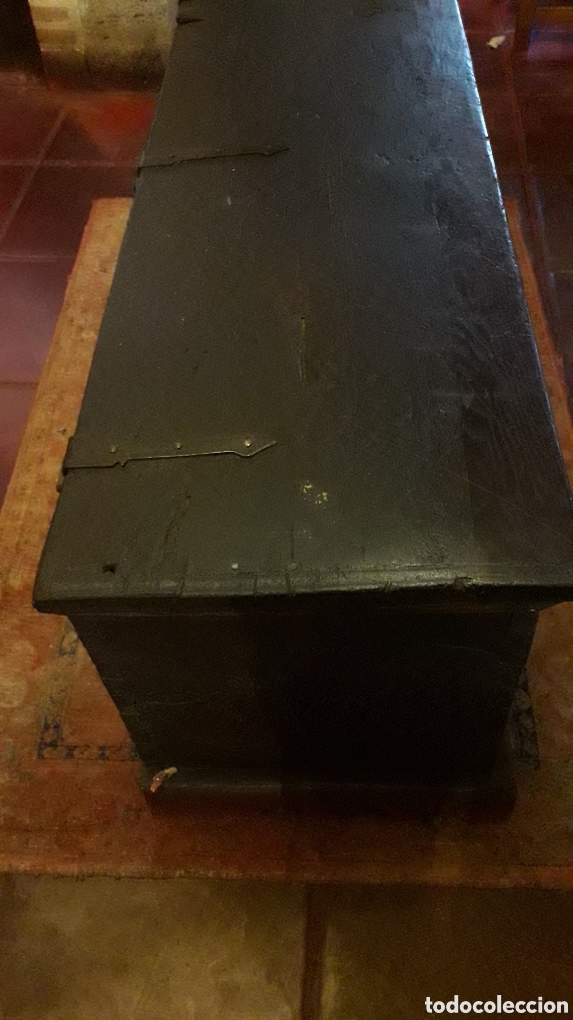Antig&uuml;edades: BAUL TALLADO EN MADERA NOBLE - Foto 16