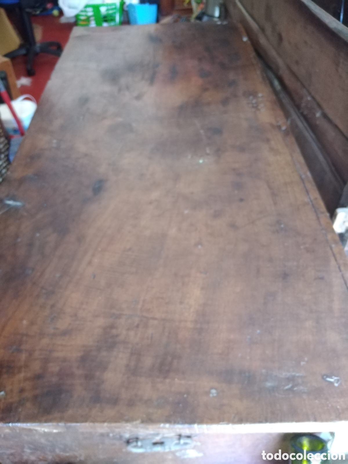 Antig&uuml;edades: BAUL DE MADERA NOGAL - Foto 1
