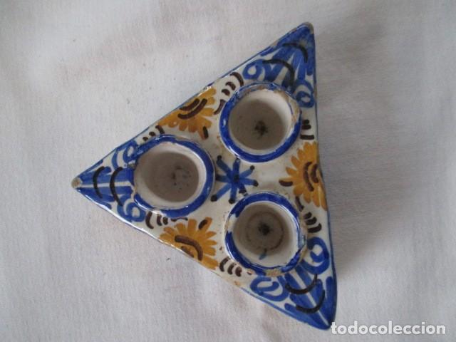 Antig&uuml;edades: Especiero de Talavera siglo XVIII - Foto 2