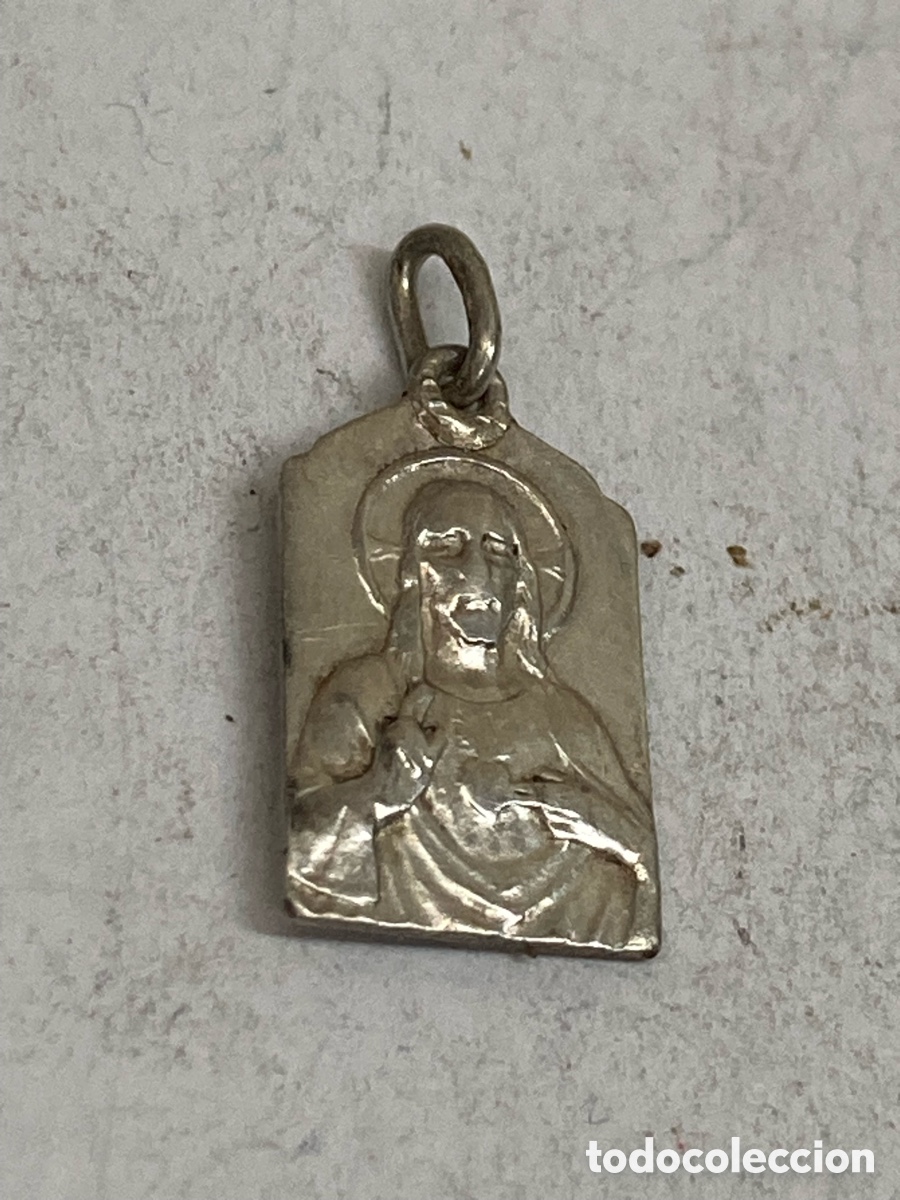 Antig&uuml;edades: Medalla de plata religiosa C355 - Foto 1