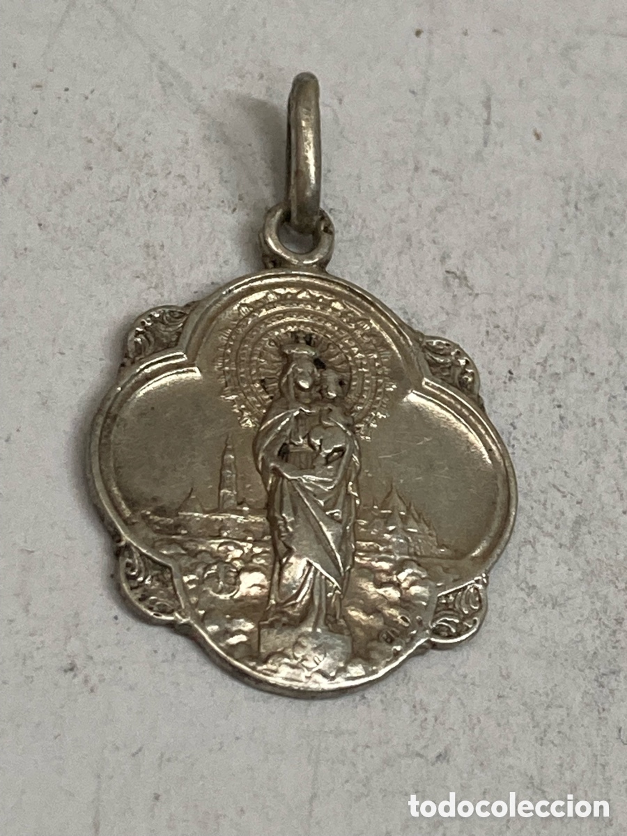 Antig&uuml;edades: Medalla de plata religiosa C355 - Foto 1