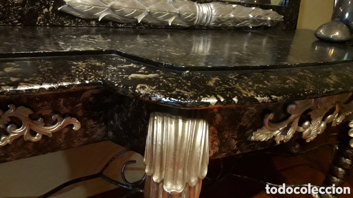 Antig&uuml;edades: MUEBLE APARADOR CON ESPEJO - Foto 4