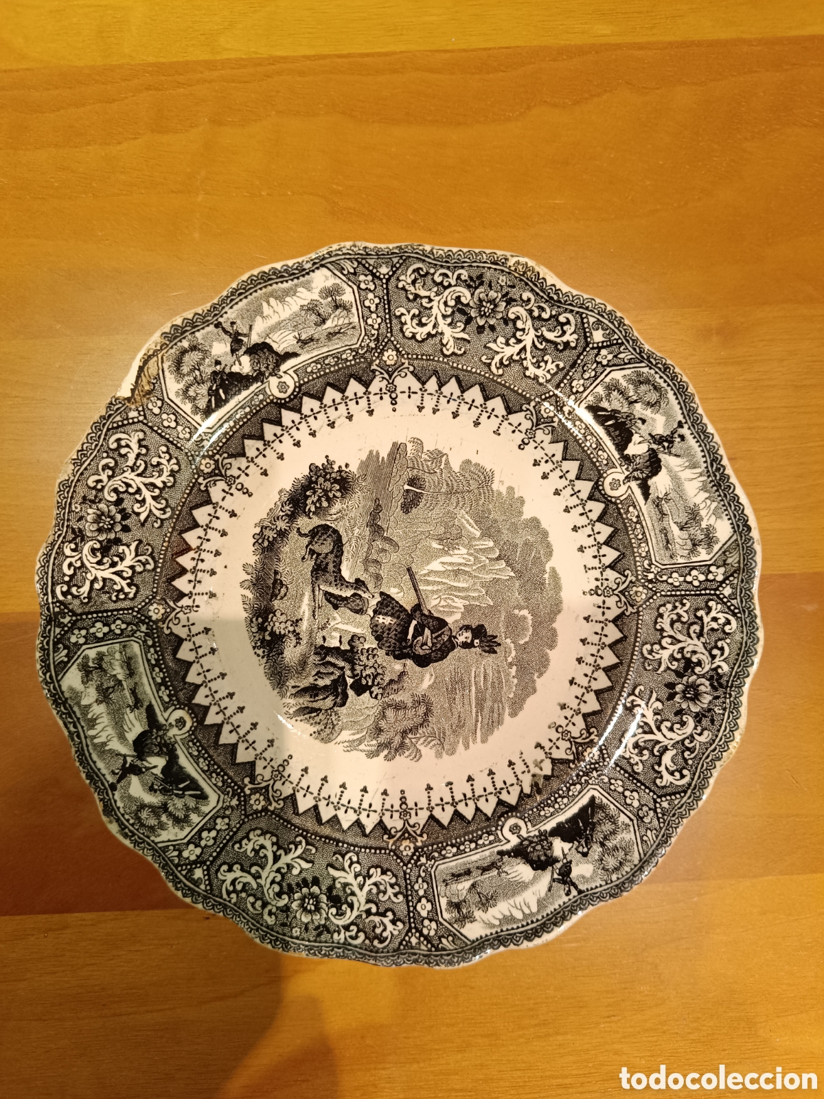 Antig&uuml;edades: PLATO POSTRES DE WILLIAM ADAMS CALEDONIA - Foto 1