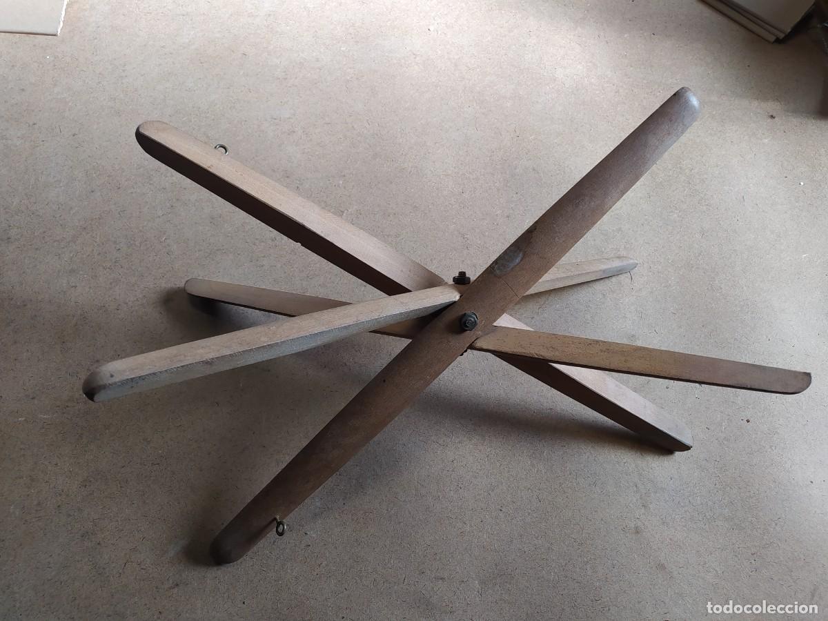 Antig&uuml;edades: Utensilio plegable de madera - Foto 2