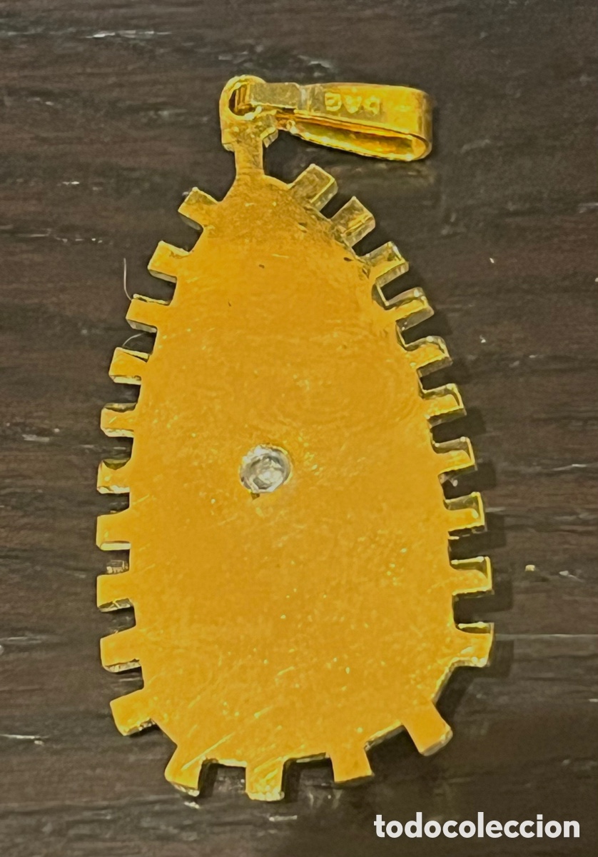 Antig&uuml;edades: MEDALLA VIRGEN EN METAL Y ESMALTE - Foto 2