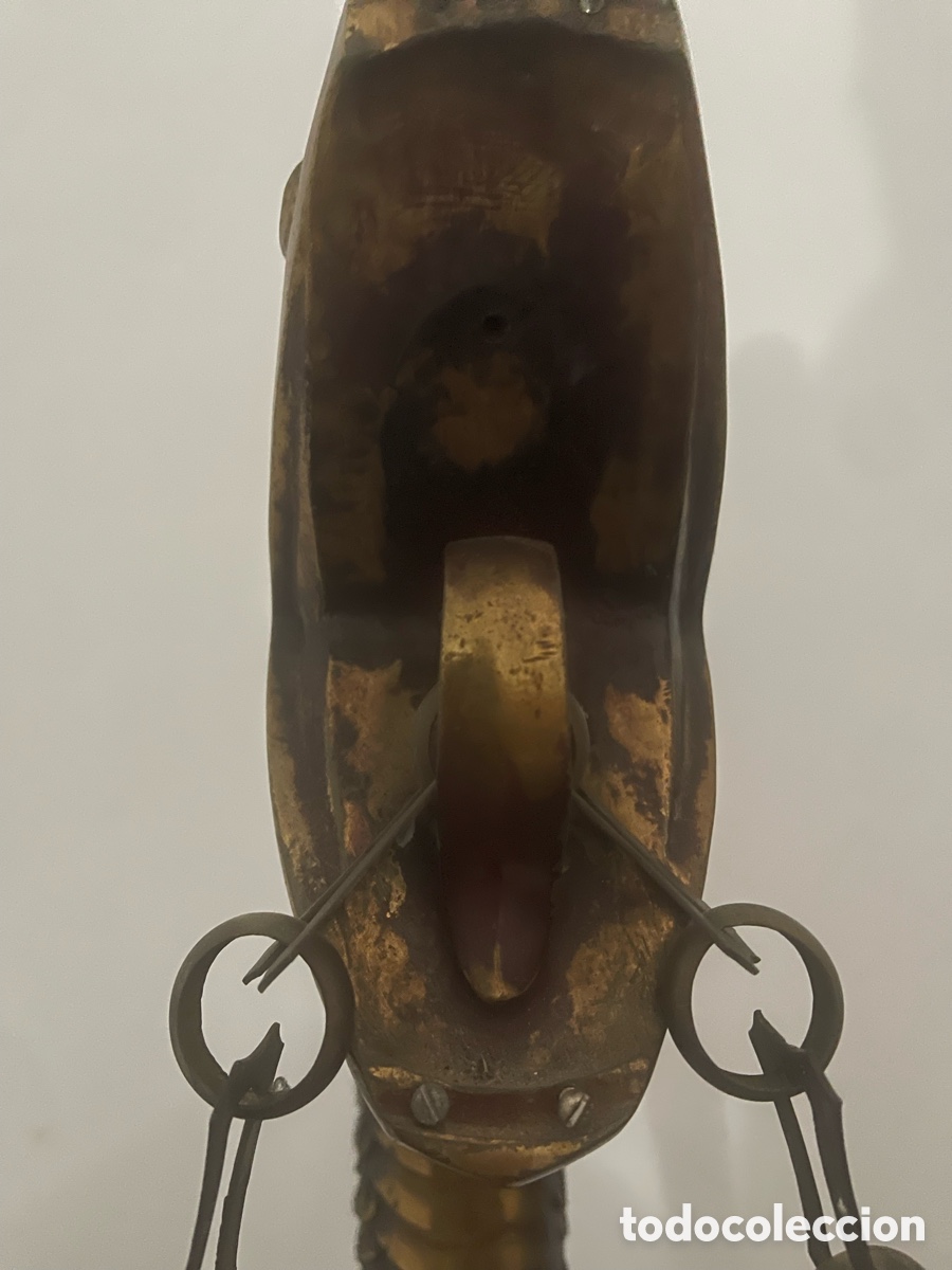 Antig&uuml;edades: Base reloj en forma de serpiente, material bronce - Foto 10