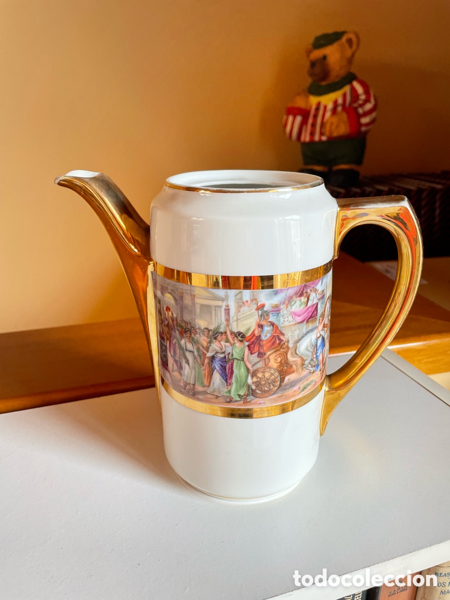 Antig&uuml;edades: Jarra porcelana Limoges - Foto 1