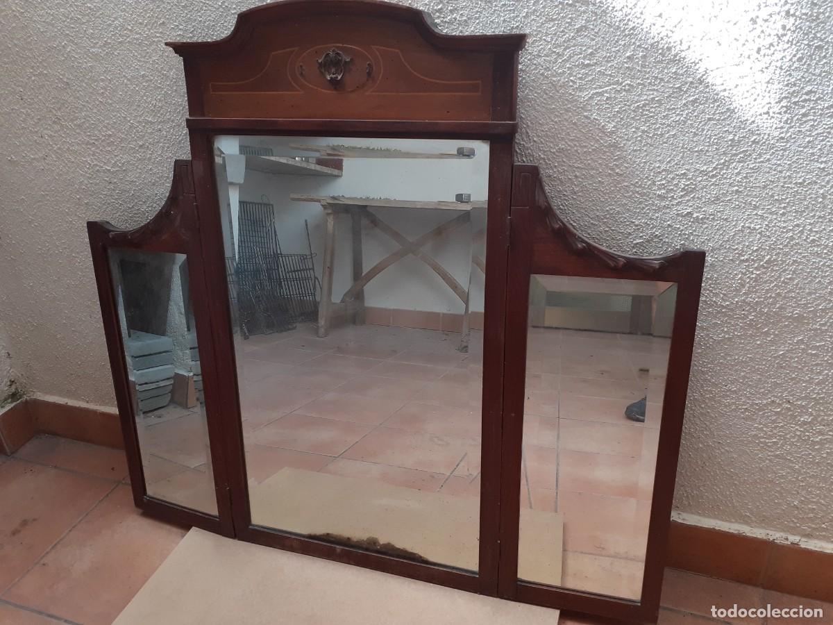 Antig&uuml;edades: Espejo triptico modernista - Foto 2