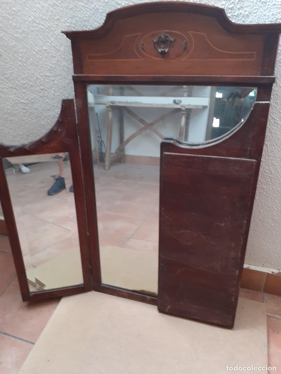Antig&uuml;edades: Espejo triptico modernista - Foto 3