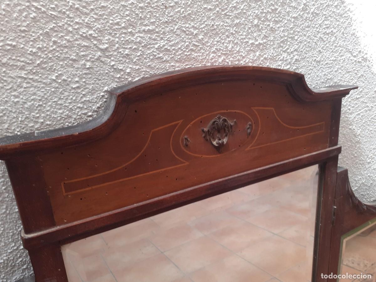Antig&uuml;edades: Espejo triptico modernista - Foto 6