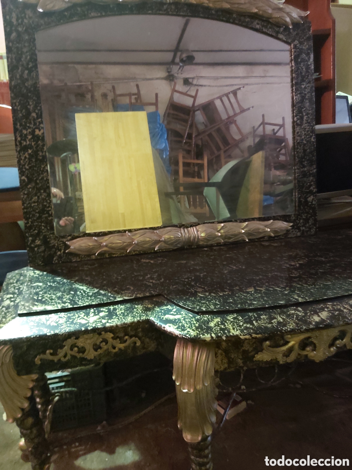 Antig&uuml;edades: MUEBLE APARADOR CON ESPEJO - Foto 2