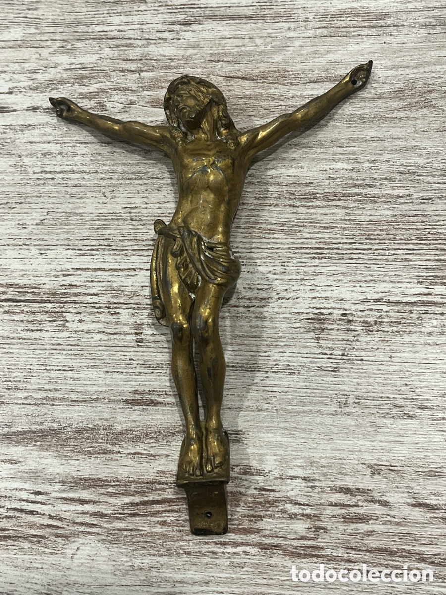 Antig&uuml;edades: CRISTO Lat&oacute;n 18 centimetros - Foto 1