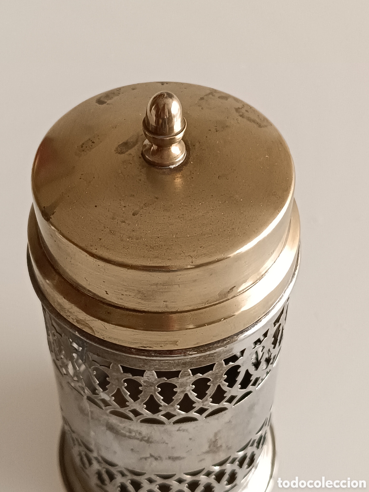 Antig&uuml;edades: Recipiente caf&eacute; t&eacute; bote met&aacute;lico - Foto 2