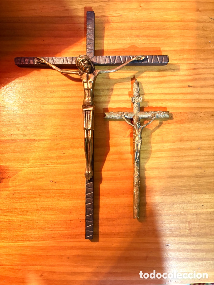 Antig&uuml;edades: ANTIGUO CRUCIFIJO DE BRONCE - Foto 10