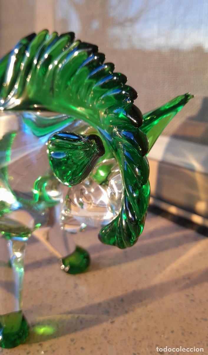 Antig&uuml;edades: UNICORNIO DE CRISTAL DE MURANO - Foto 2