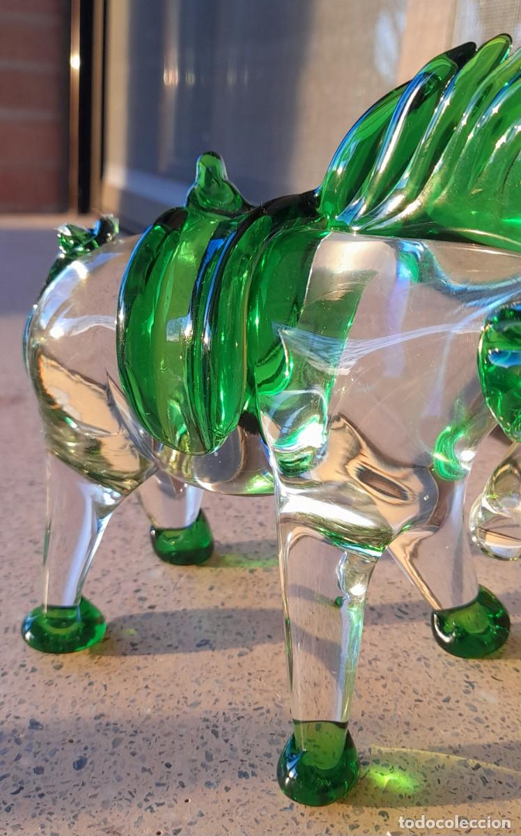 Antig&uuml;edades: UNICORNIO DE CRISTAL DE MURANO - Foto 3