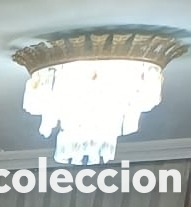 Antig&uuml;edades: L&aacute;mpara de cristales de techo - Foto 1