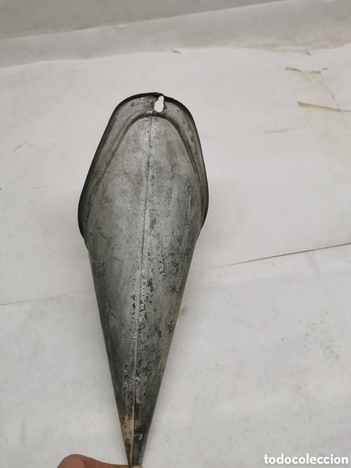 Antig&uuml;edades: Cono jarr&oacute;n zinc para colgar - Foto 5