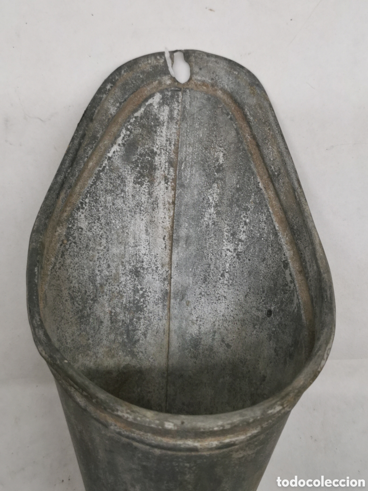 Antig&uuml;edades: Cono jarr&oacute;n zinc para colgar - Foto 6