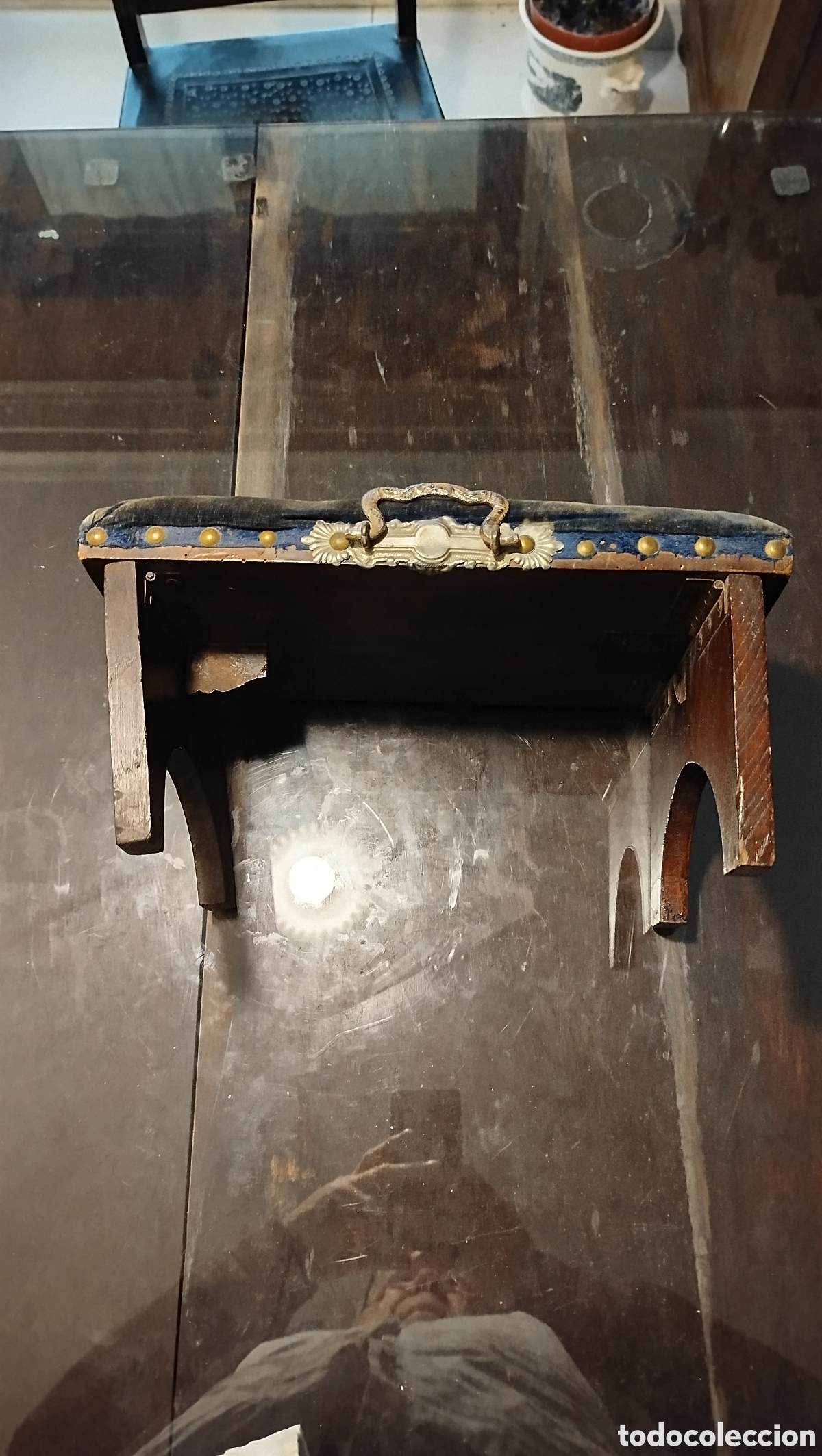 Antig&uuml;edades: Reclinatorio plegable portatil - Foto 3