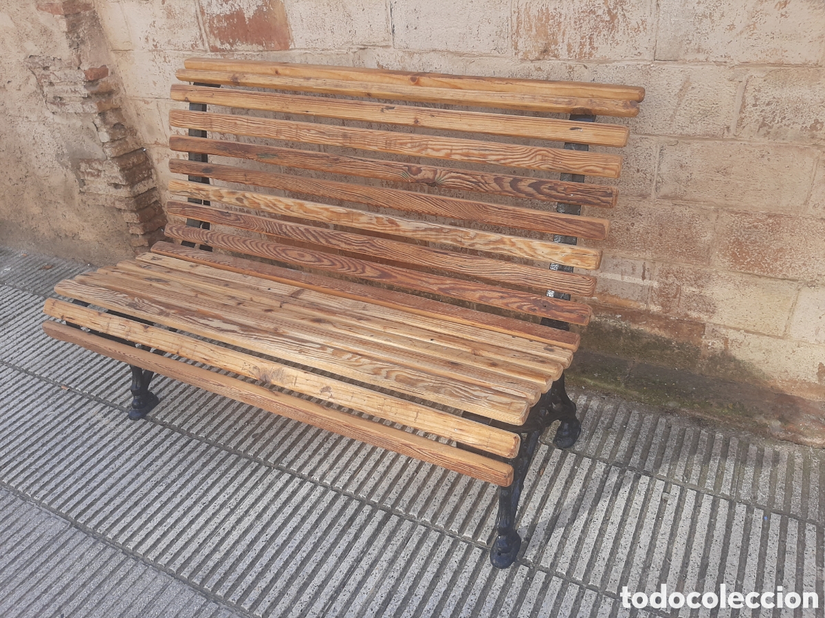 Antig&uuml;edades: Banco peque&ntilde;o antiguo - Foto 3