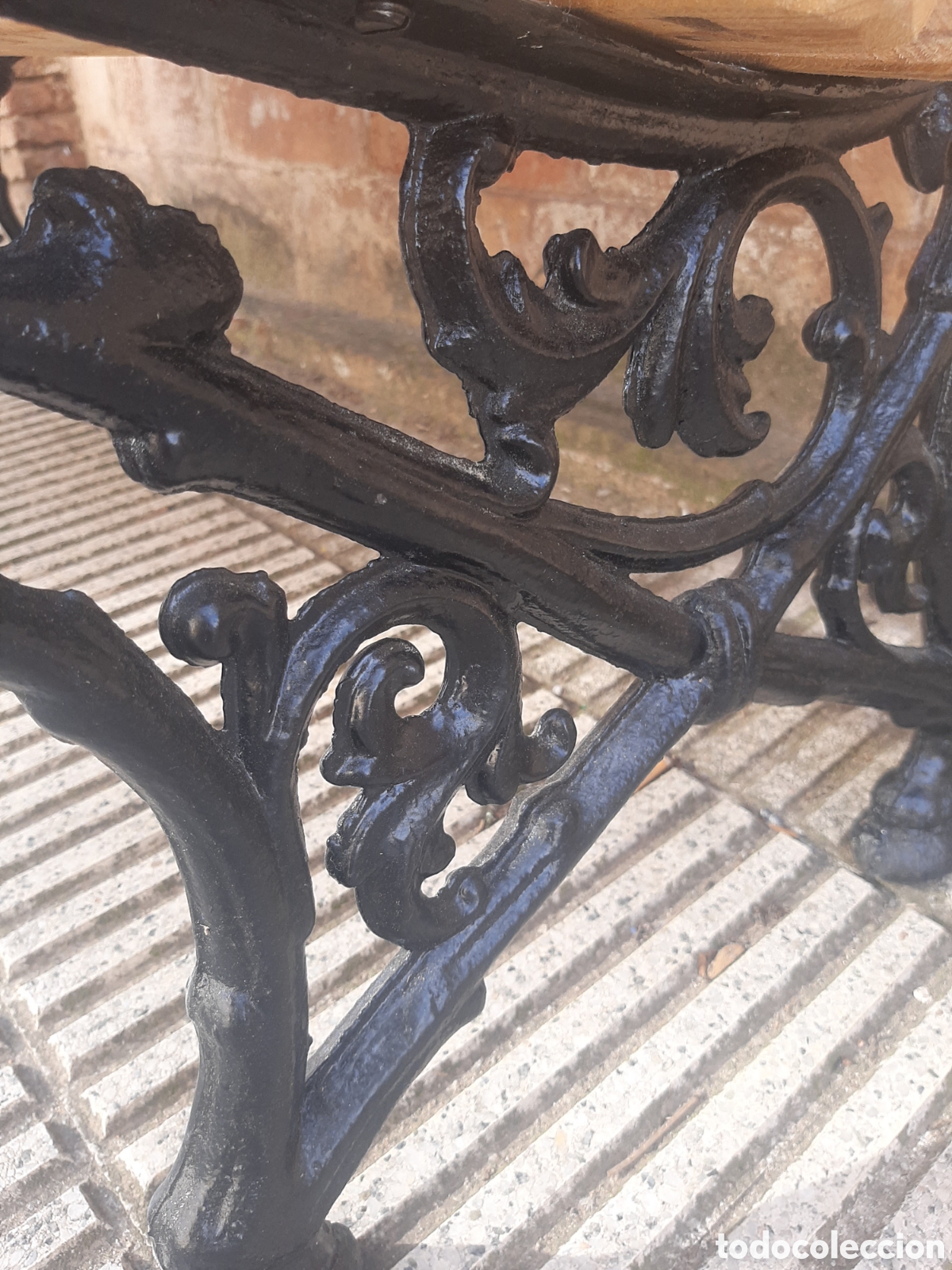 Antig&uuml;edades: Banco peque&ntilde;o antiguo - Foto 7